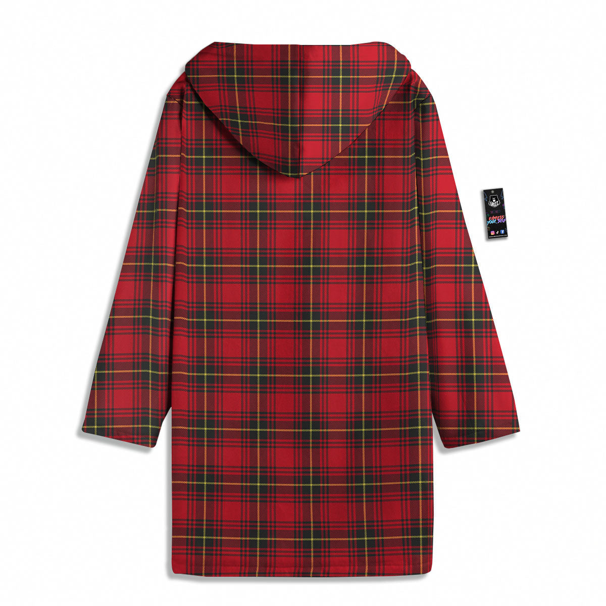 Green Red And Yellow Line Stewart Print Pattern Men's Windbreaker Jacket-grizzshop