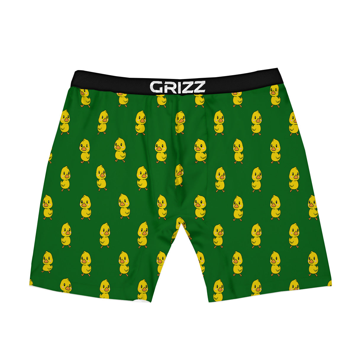 Green Rubber Duck Print Pattern Boxer Briefs-grizzshop