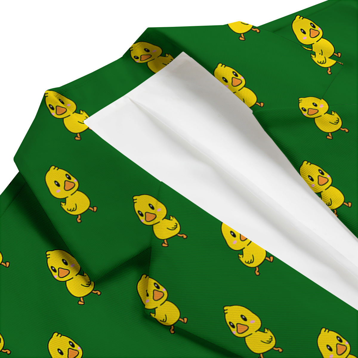 Green Rubber Duck Print Pattern Men's Blazer-grizzshop