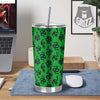 Green Snake Magic Eye Print Pattern Tumbler-grizzshop