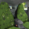 Green Snake Skin Cartoon Print Pattern Car Seat Covers-grizzshop