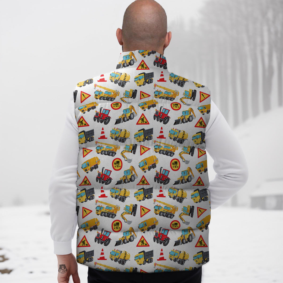 Green Snakeskin Python Skin  Pattern Print Down Vest