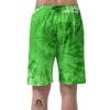 Green Tie Dye Men's Shorts-grizzshop