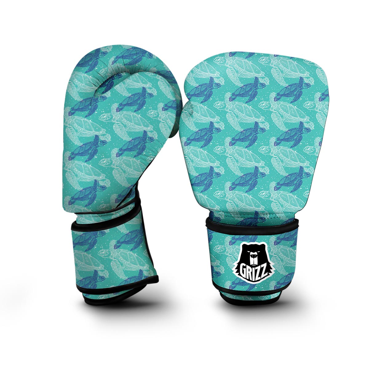 Green Turtle Boxing Gloves-grizzshop