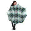 Green White And Navy Argyle Print Pattern Umbrella-grizzshop