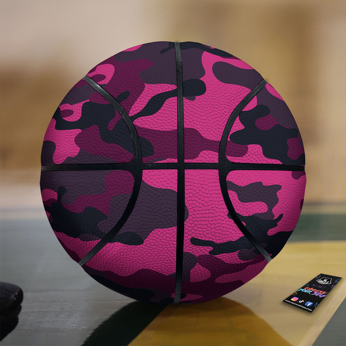 Gingham Yellow And White Print Pattern Basketball
