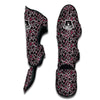 Grey And Pink Leopard Muay Thai Shin Guards-grizzshop