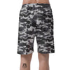 Grey Camouflage Print Men's Shorts-grizzshop