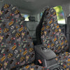 Grey Cute Casino Print Pattern Car Seat Covers-grizzshop