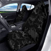 Grey Digital Camo Black Print Pattern Car Seat Covers-grizzshop