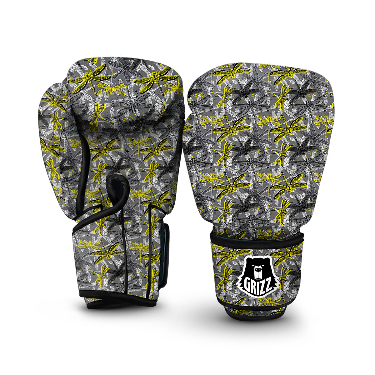 Grey Dragonfly Boxing Gloves-grizzshop