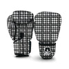 Grey Houndstooth Boxing Gloves-grizzshop