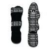 Grey Houndstooth Muay Thai Shin Guards-grizzshop