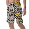 Grey Leopard Men's Shorts-grizzshop