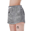 Grey Marble Women's Shorts-grizzshop