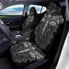 Grey Moth Skull Print Car Seat Covers-grizzshop