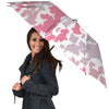 Grey Pink And White Camo Print Umbrella-grizzshop