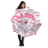 Grey Pink And White Camo Print Umbrella-grizzshop