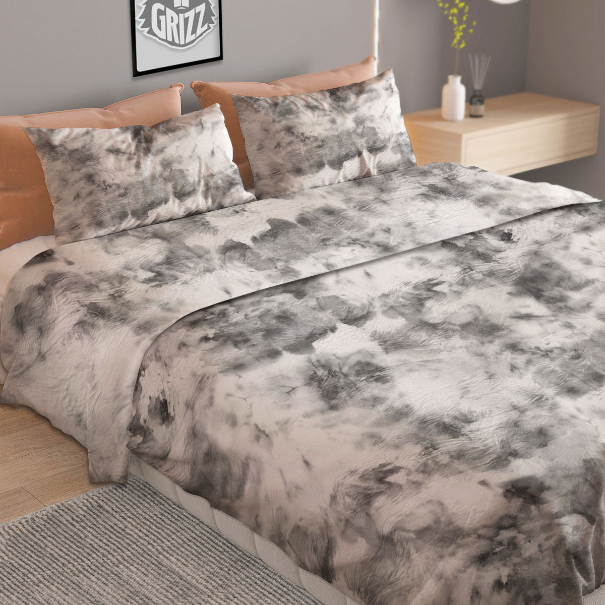 Girl Wiccan And Magical Moon Print Duvet Cover Bedding Set