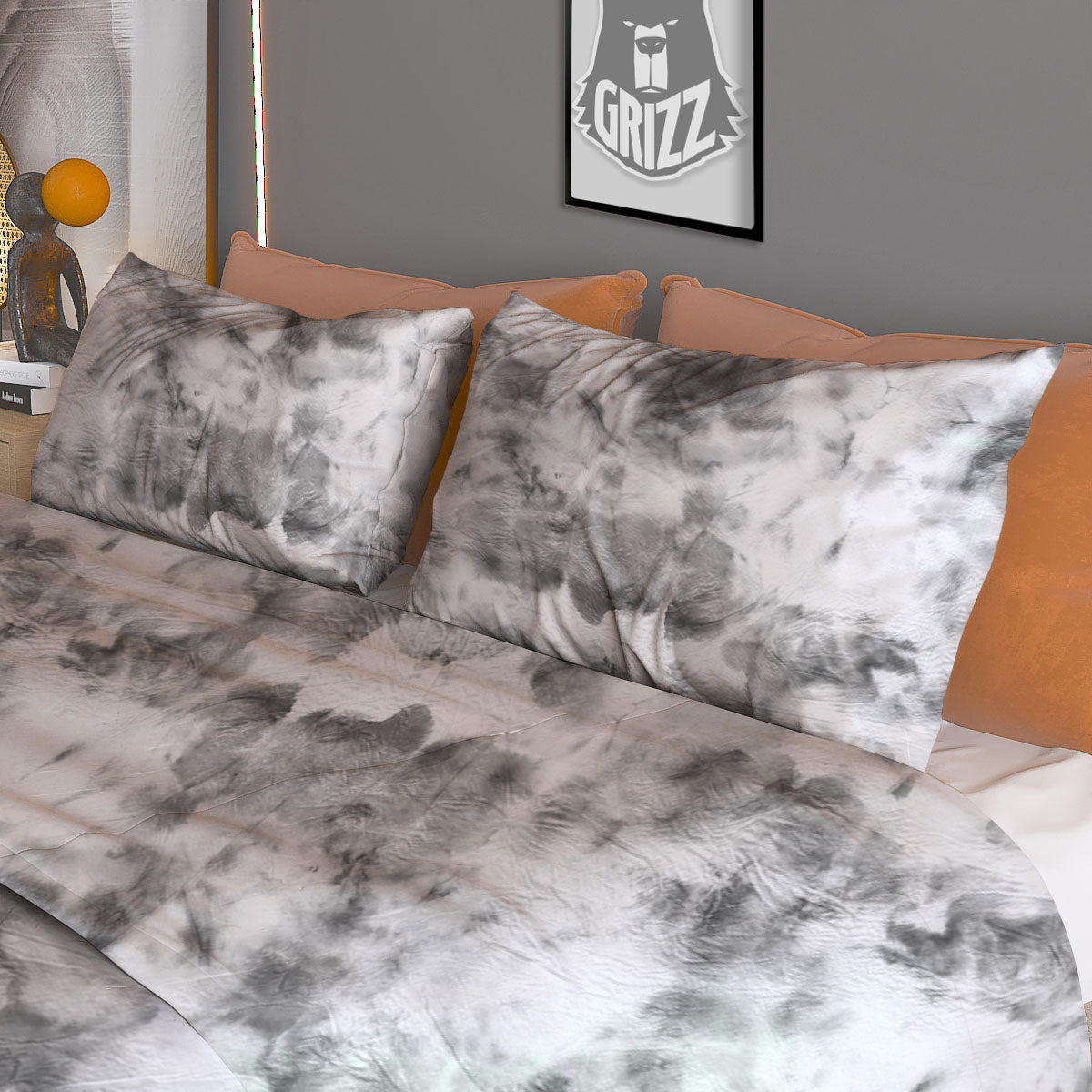 Girl Wiccan And Magical Moon Print Duvet Cover Bedding Set
