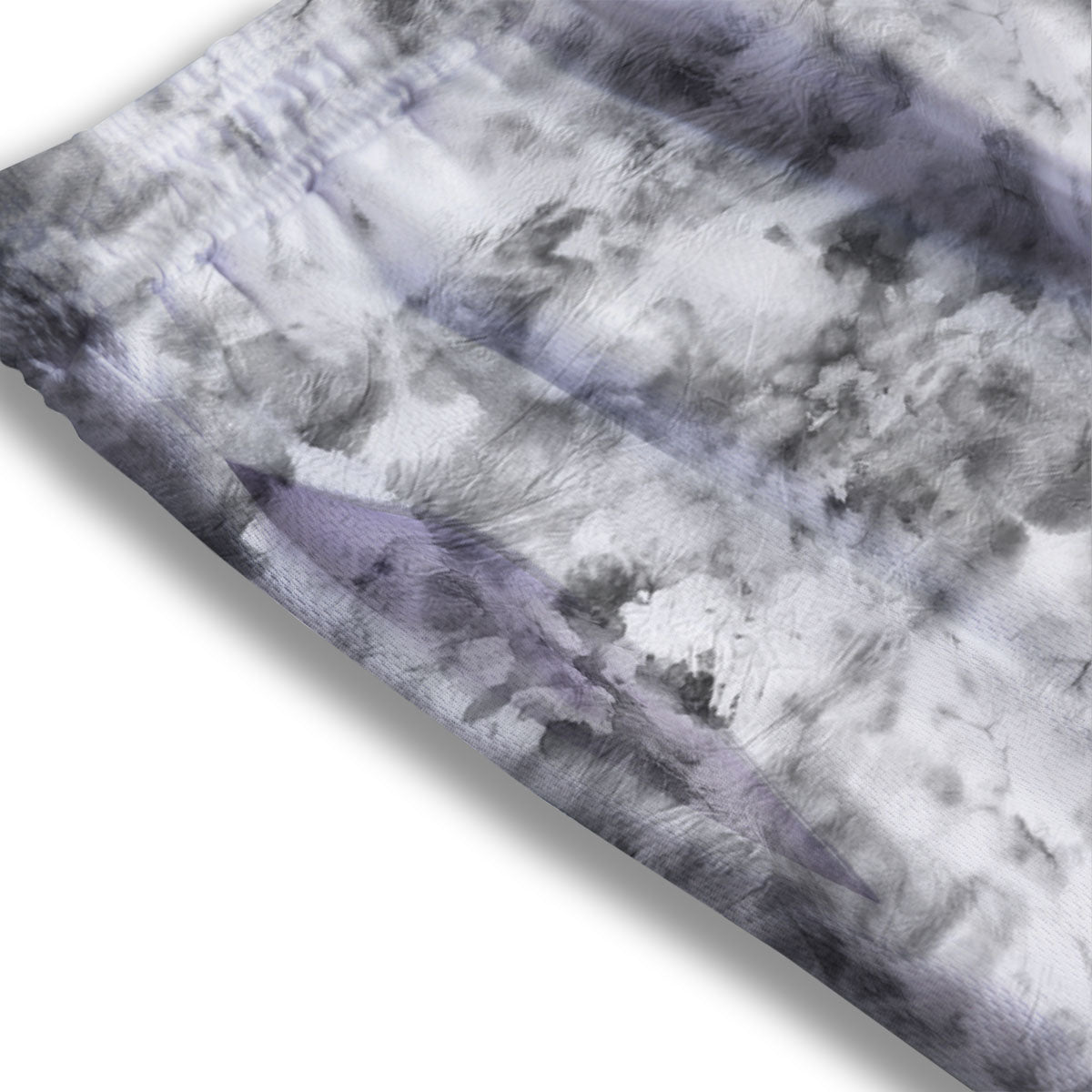 Grey Smoke Marble Print Pattern Mesh Shorts