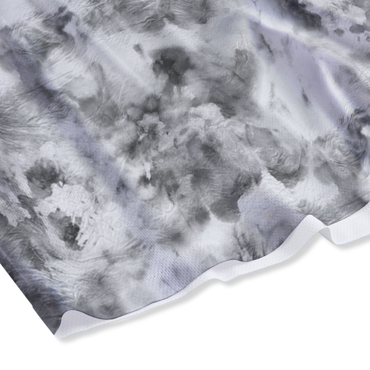 Grey Smoke Marble Print Pattern Mesh Shorts