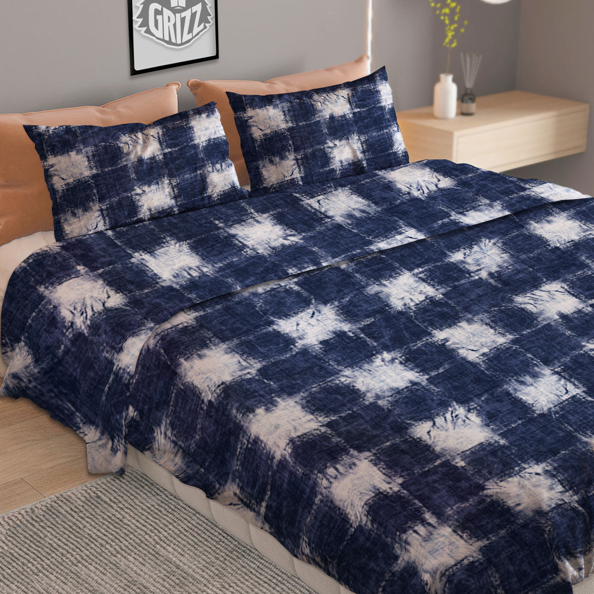 Grape Watercolor Print Pattern Duvet Cover Bedding Set