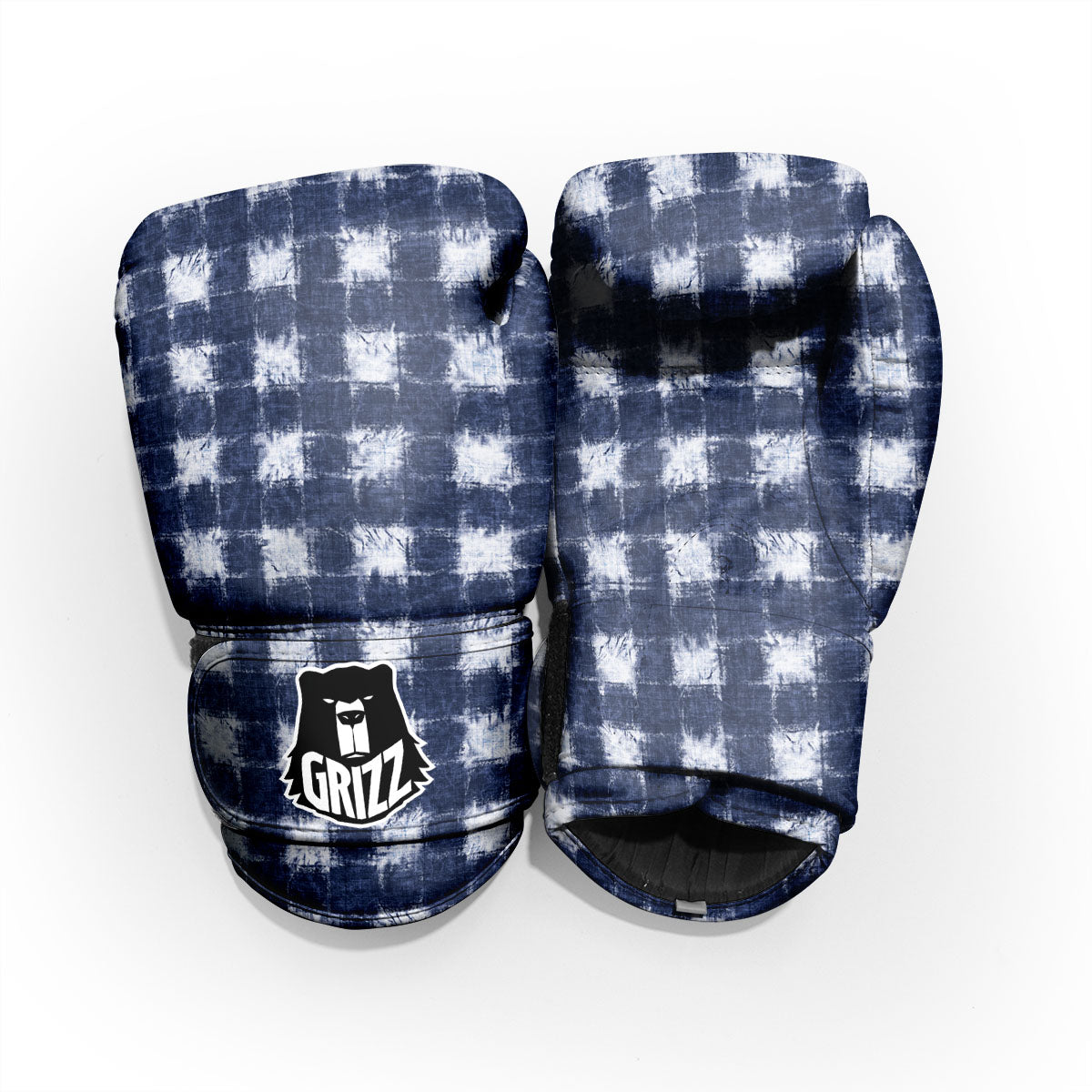 Grid Shibori Print Pattern Pro Boxing Glove
