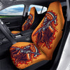 Grim Reaper And Fire Print Car Seat Covers-grizzshop