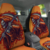 Grim Reaper And Fire Print Car Seat Covers-grizzshop