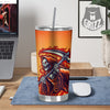 Grim Reaper And Fire Print Tumbler-grizzshop