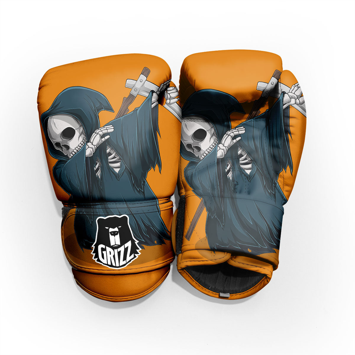 Grim Reaper Skeleton Dap Print Pro Boxing Glove