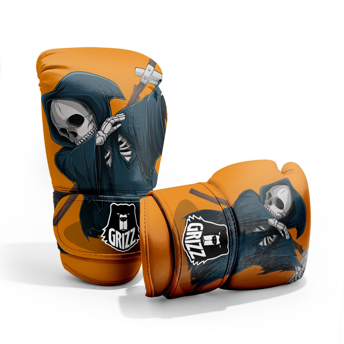 Grim Reaper Skeleton Dap Print Pro Boxing Glove