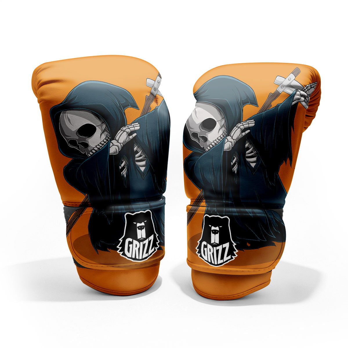 Grim Reaper Skeleton Dap Print Pro Boxing Glove