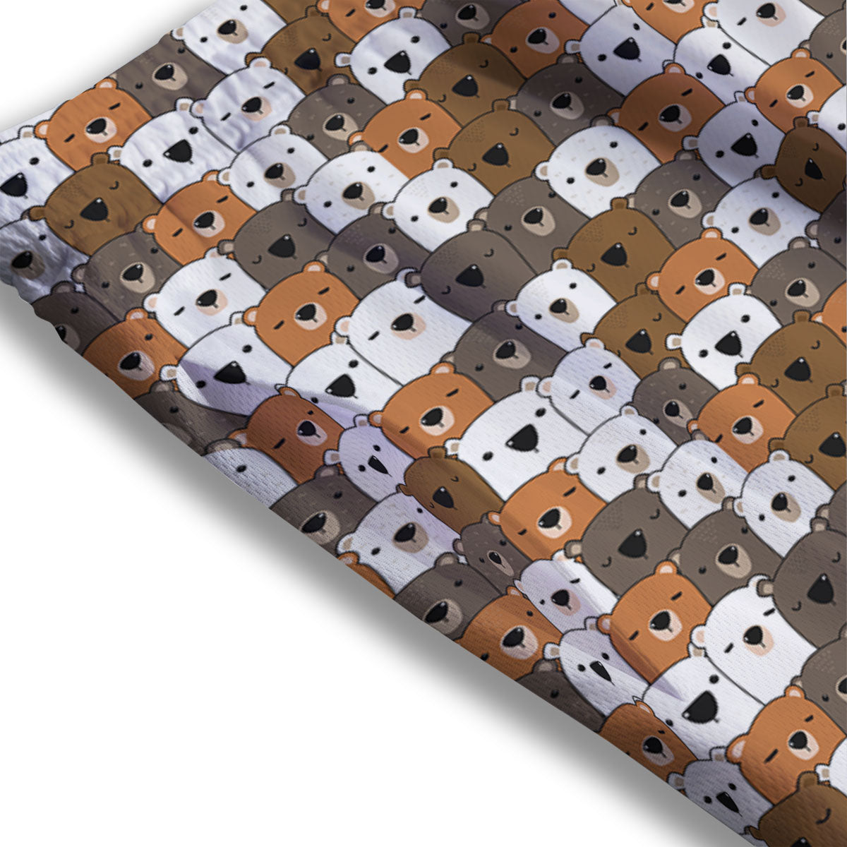 Gingerbread Man Cute Print Pattern Mesh Shorts