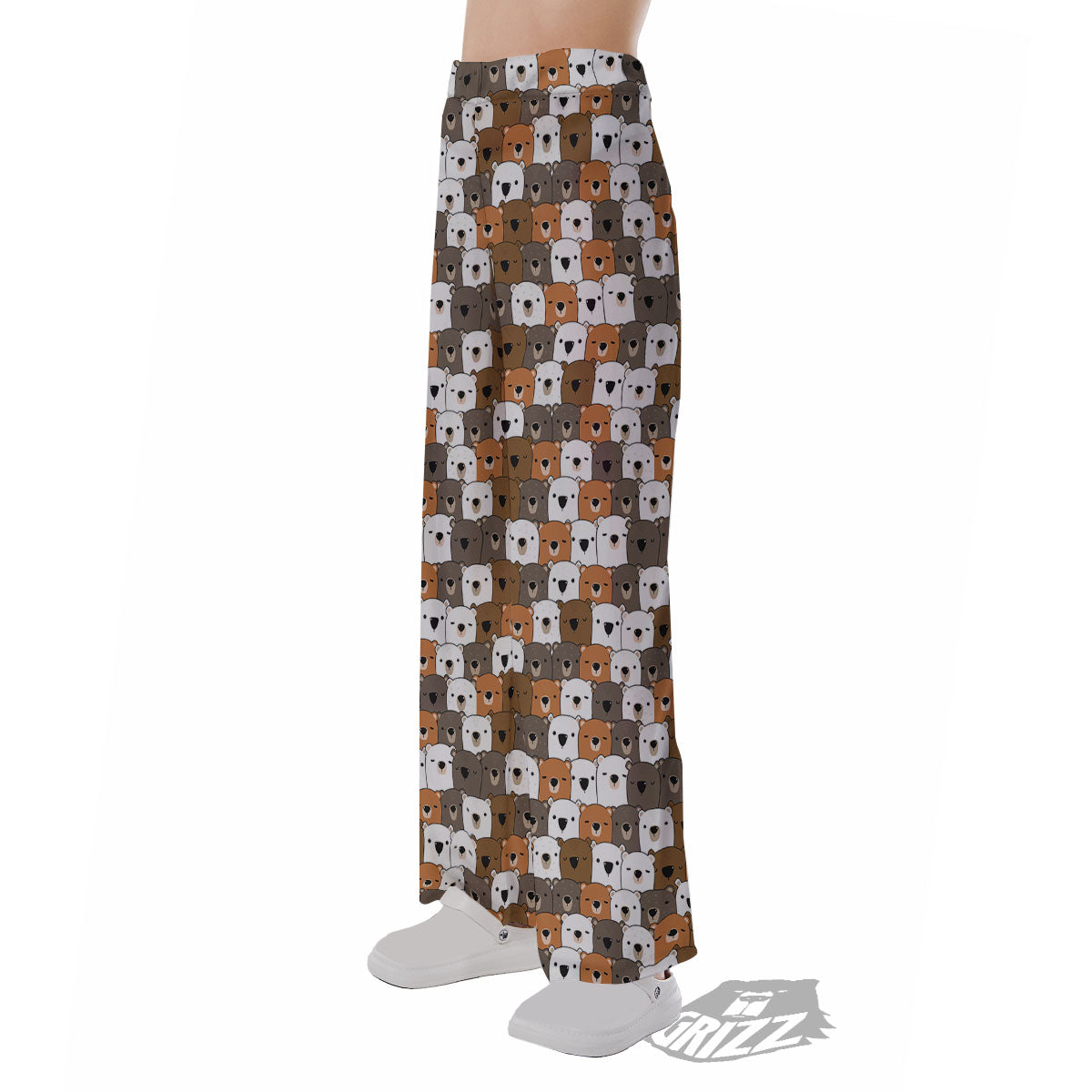 Grizzly Bear Cute Baby Print Pattern Pajama Pants-grizzshop