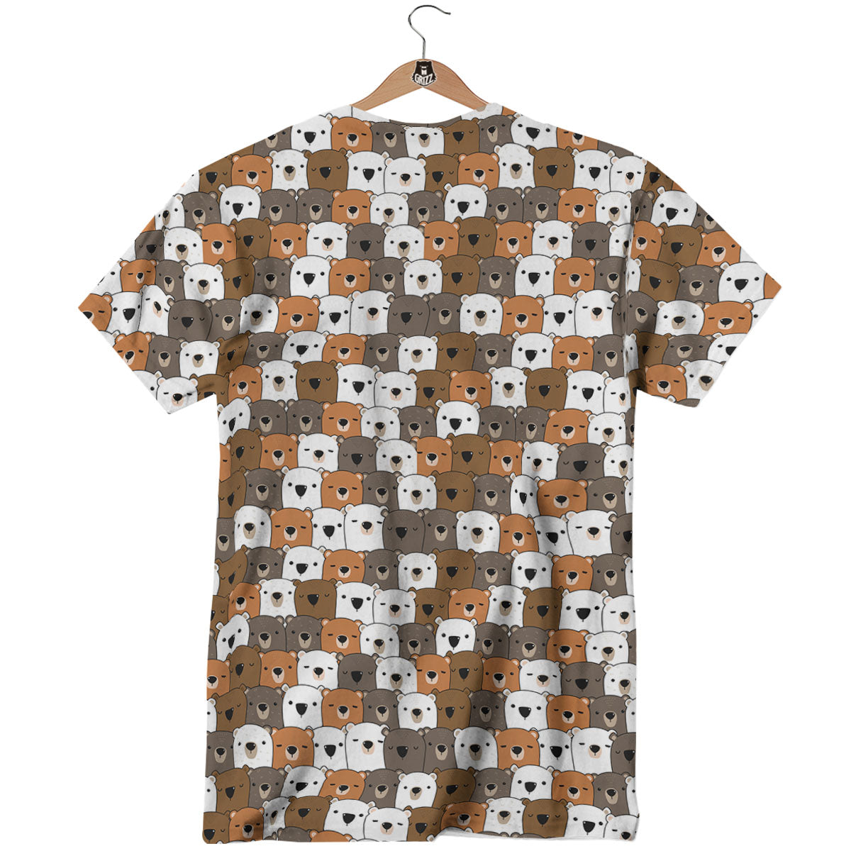 Grizzly Bear Cute Baby Print Pattern T-Shirt-grizzshop