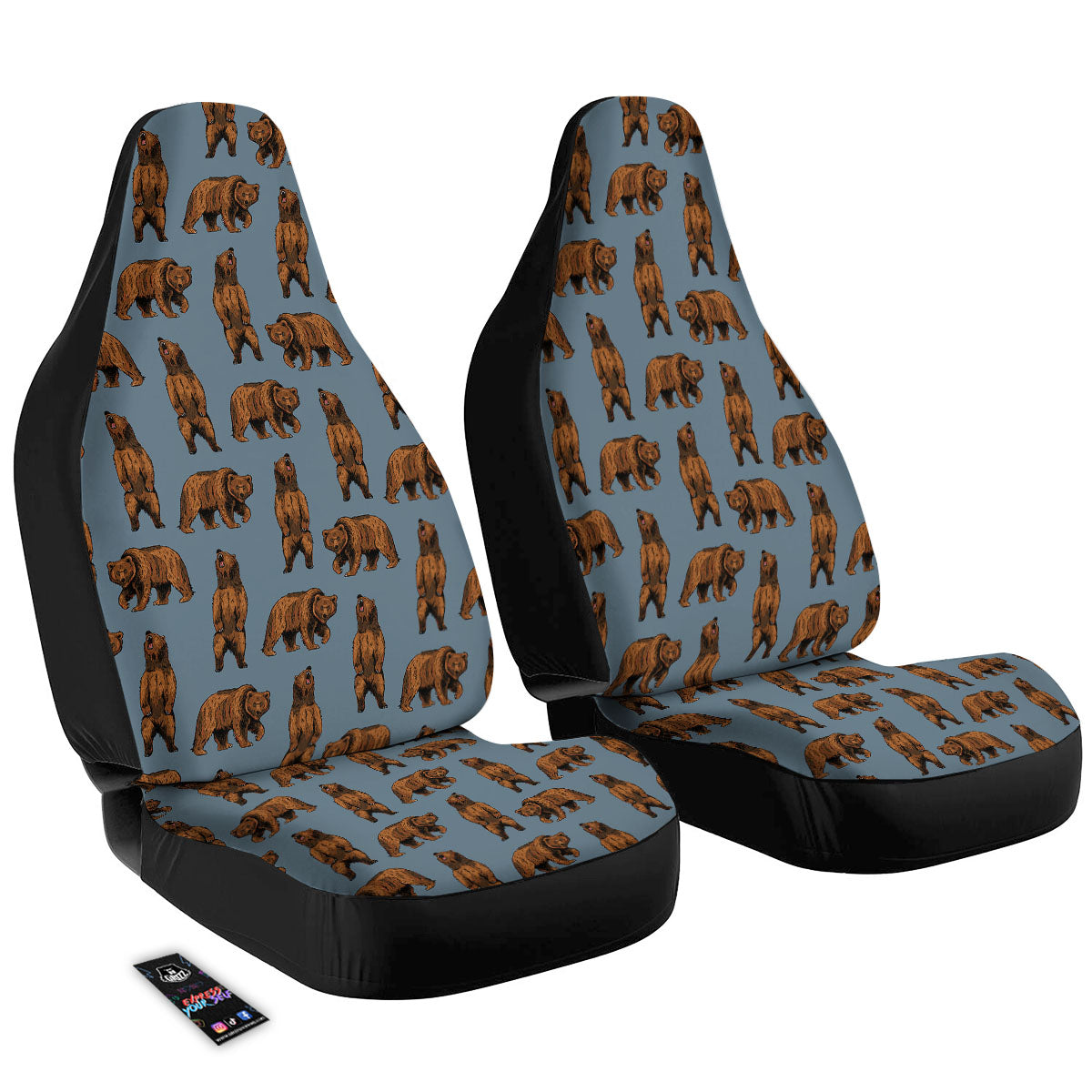 Grizzly Bear Print Pattern Car Seat Covers – Grizzshopping