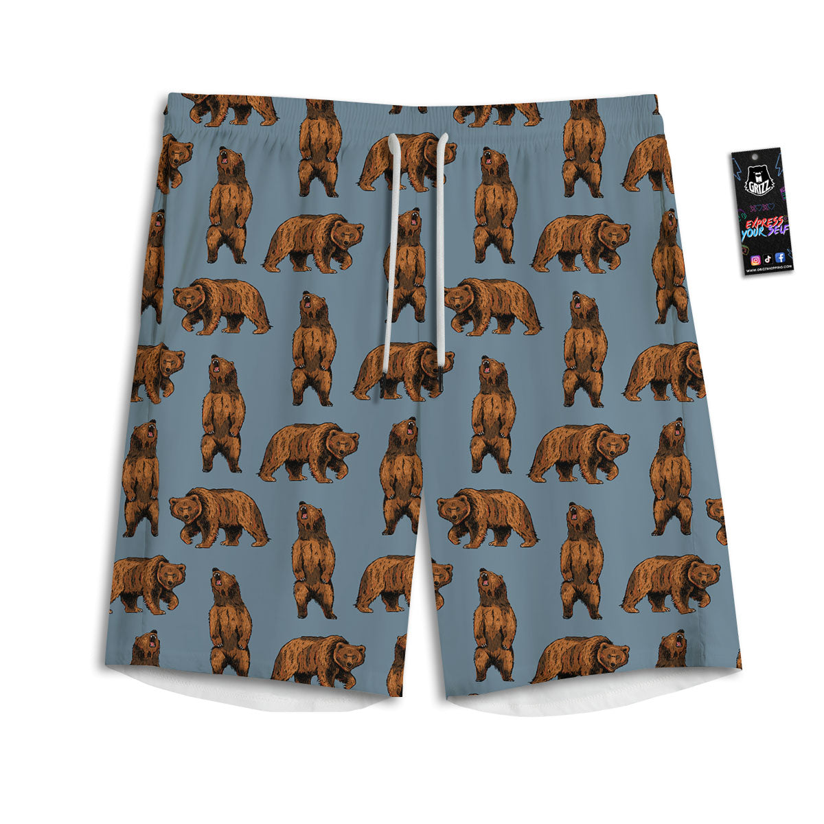 Indian Native Tribal Print Pattern Men's Athletic Shorts