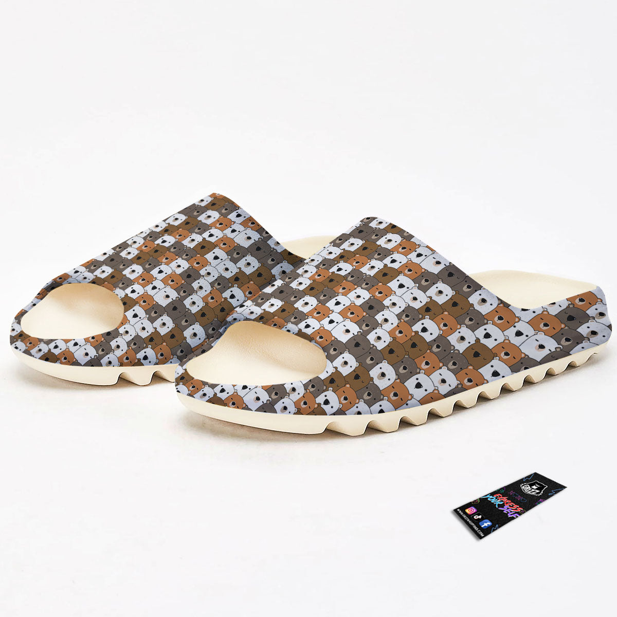 Grizzly Bear Cute Baby Print Pattern Sandals-grizzshop