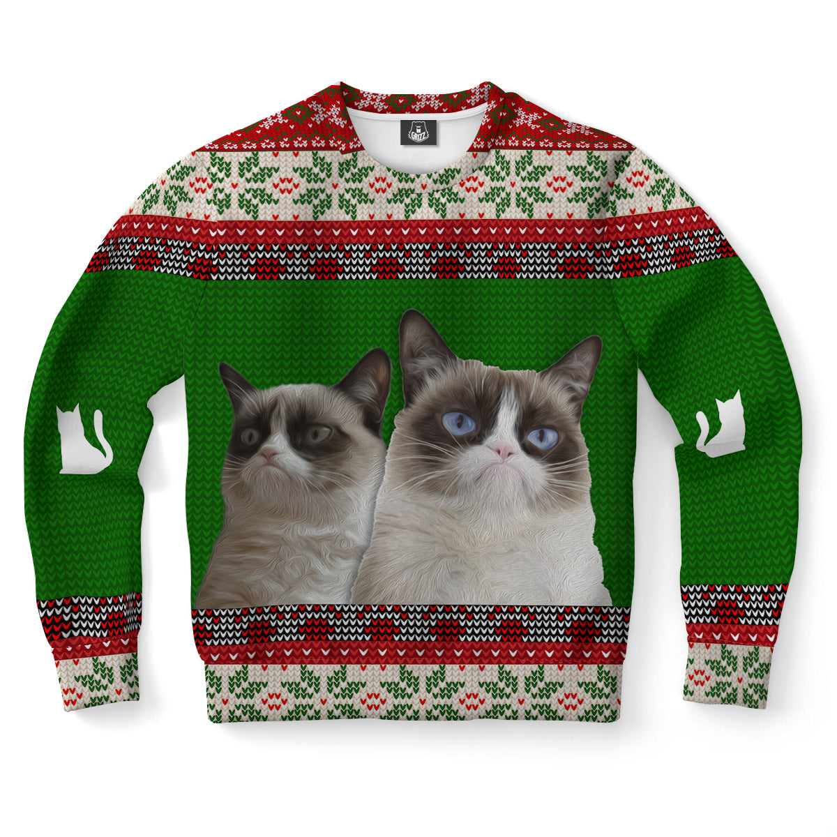 Grumpy Cat Ugly Christmas Sweater-grizzshop