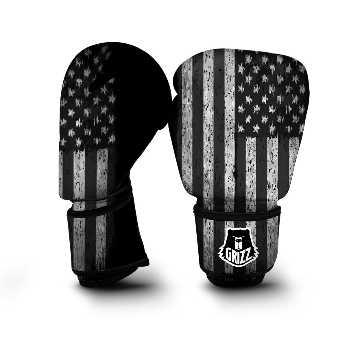 Grunge American Flag Boxing Gloves-grizzshop