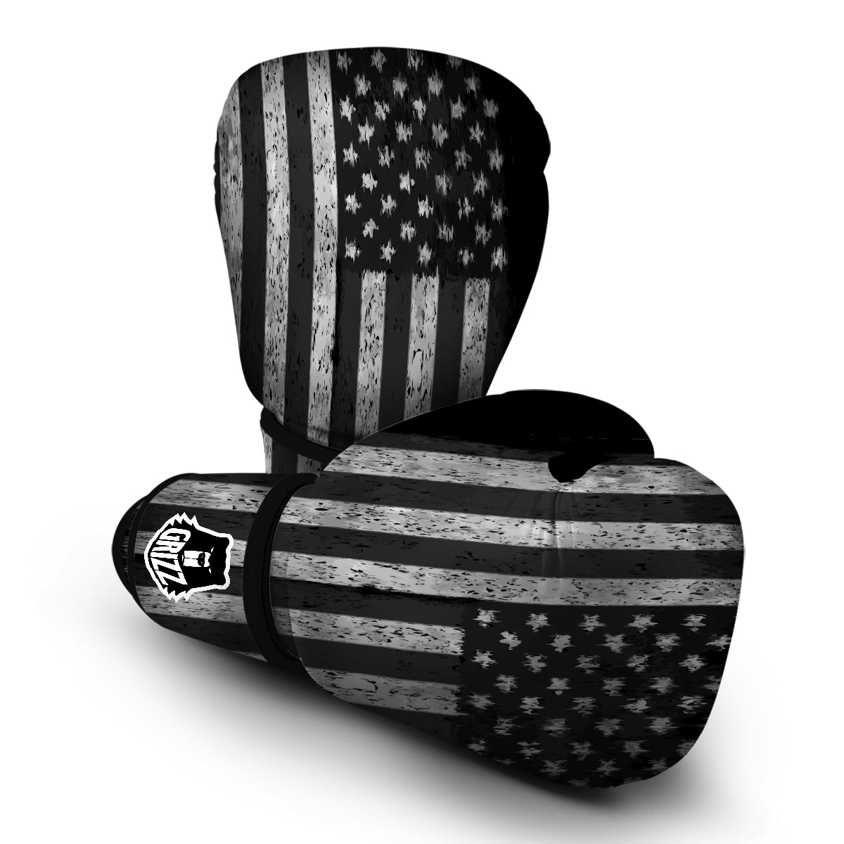 Grunge American Flag Boxing Gloves-grizzshop