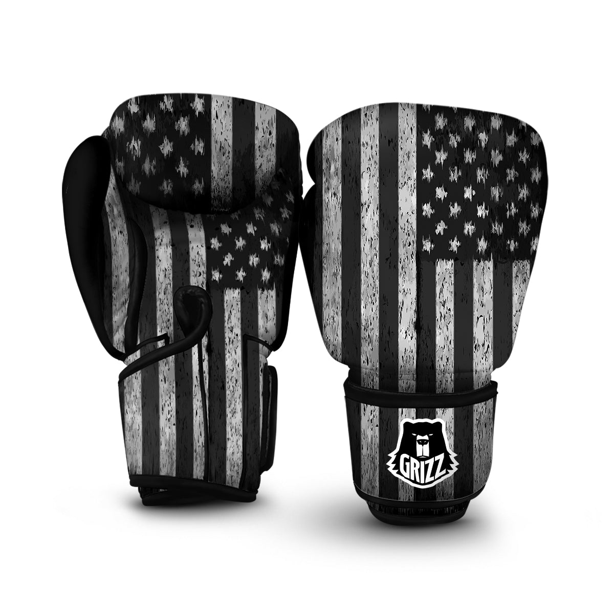 Grunge American Flag Boxing Gloves-grizzshop