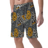 Grunge Geometric Triangle Men's Shorts-grizzshop