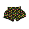 Guava Drawing Color Print Pattern Muay Thai Boxing Shorts-grizzshop