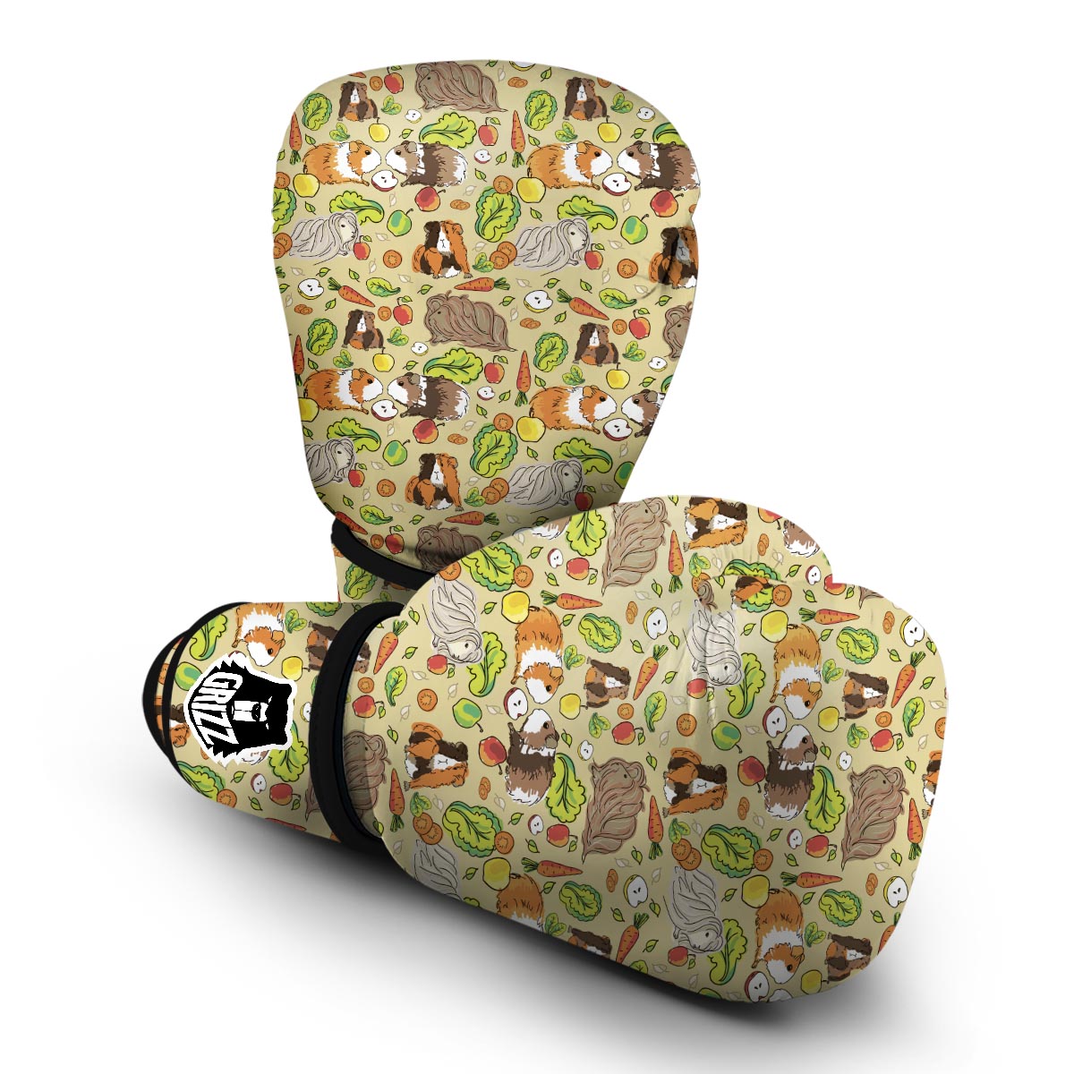 Guinea Pig Pattern Print Boxing Gloves-grizzshop