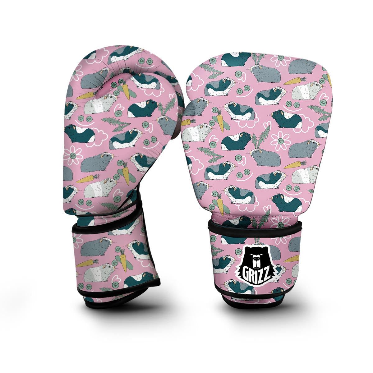 Guinea Pig Print Pattern Boxing Gloves-grizzshop