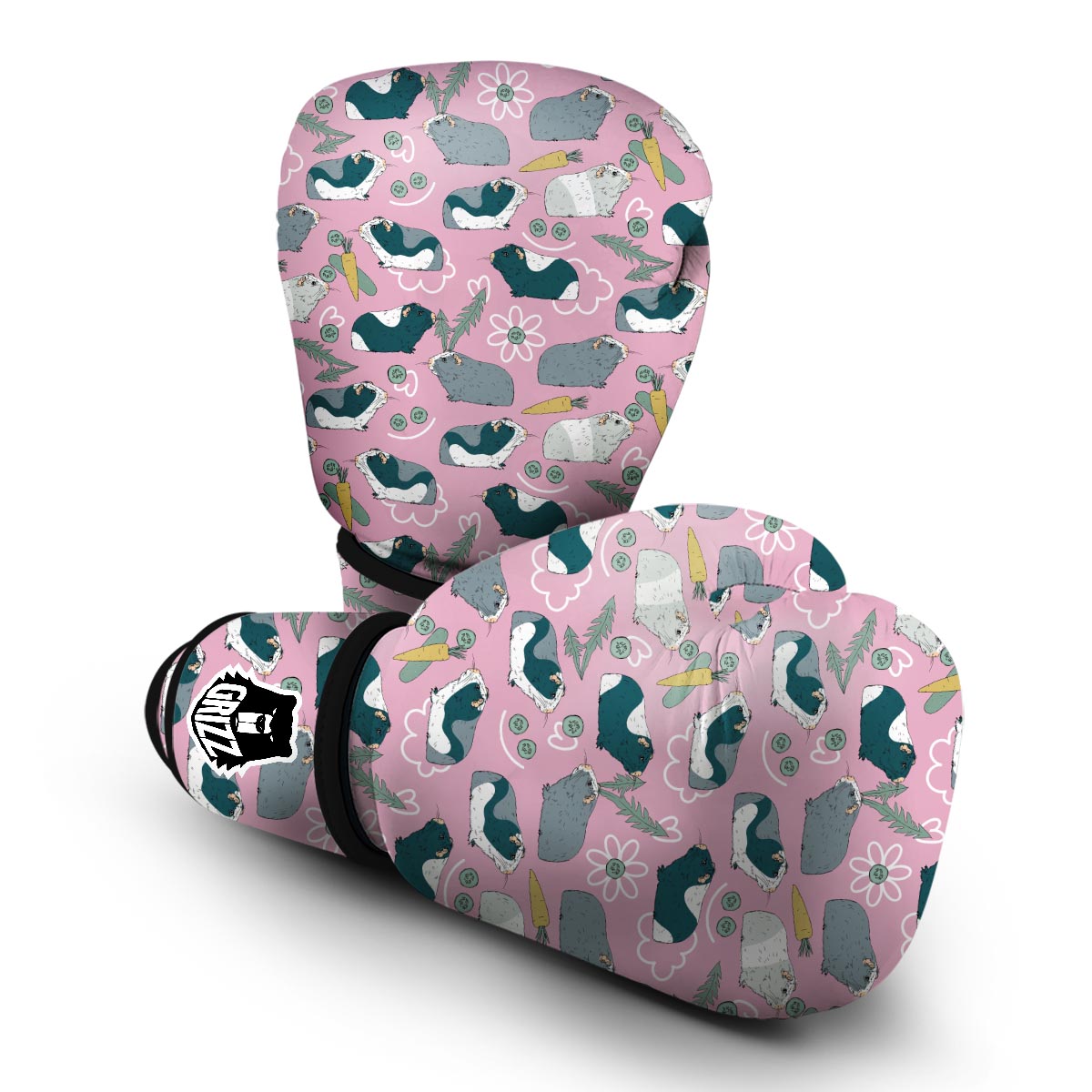Guinea Pig Print Pattern Boxing Gloves-grizzshop