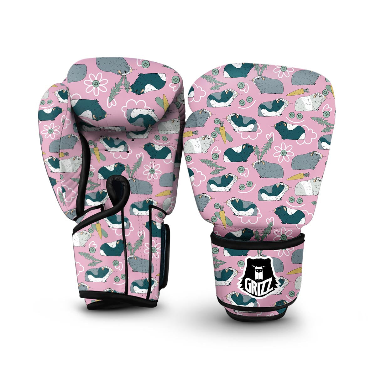 Guinea Pig Print Pattern Boxing Gloves-grizzshop